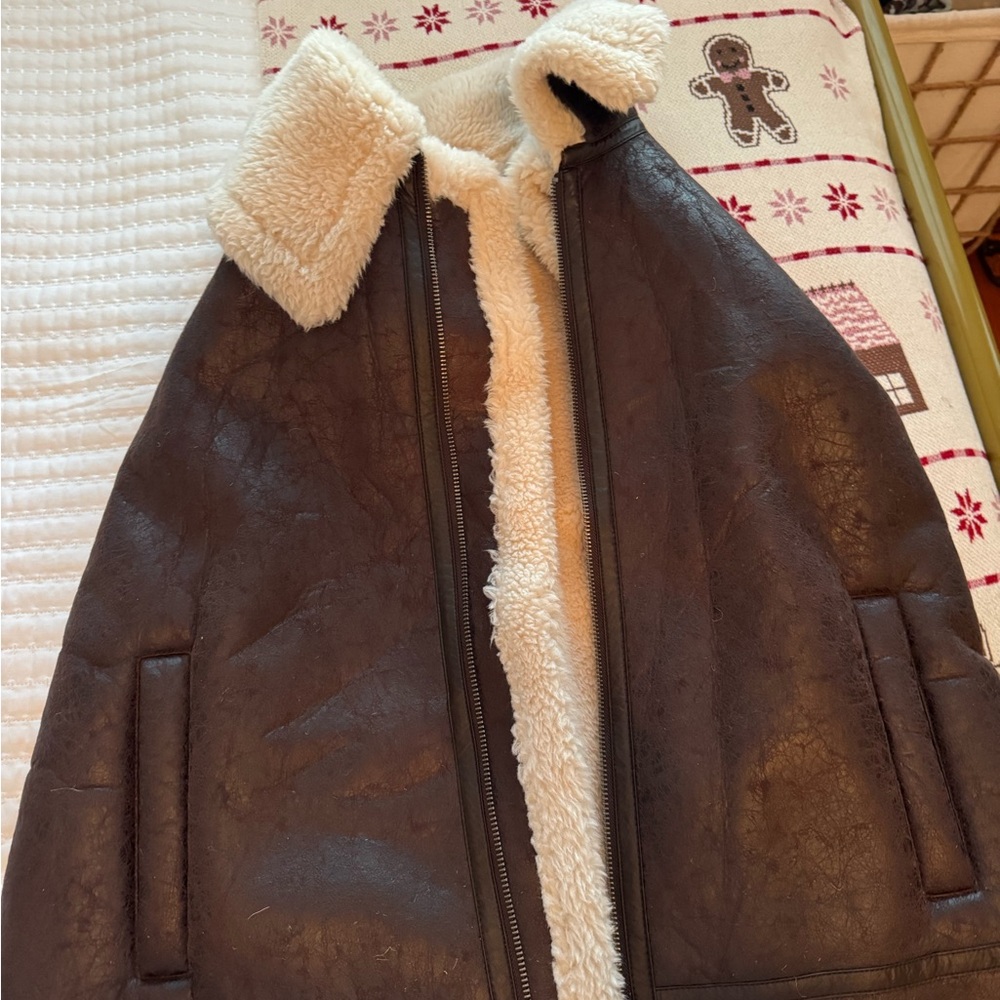 Aerie Cream Sherpa Vest